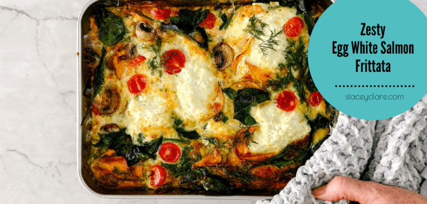 Salmon & Dill Egg White Frittata Recipe for high-protein meal prep breakfast